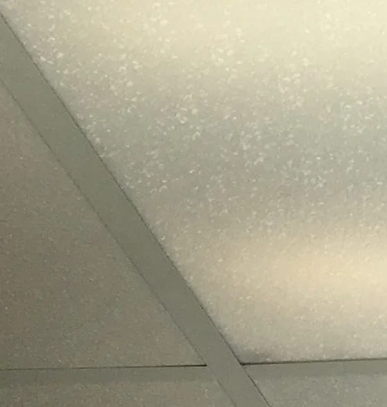 crack ice sheet overhead lighting