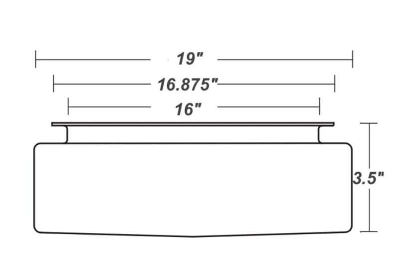 White Acrylic Diffuser Lens Cover for Drum Fixtures