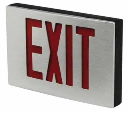 exit sign for replacement light covers