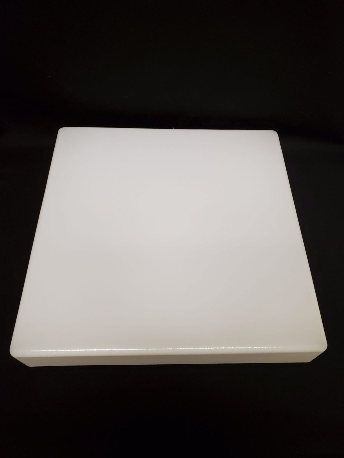 square white plastic diffuser