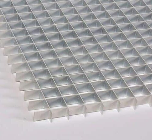 Aluminum mill finish egg crate mesh