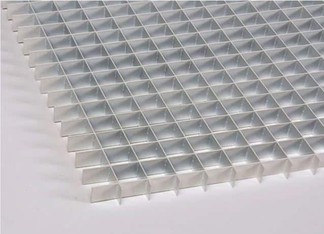 Aluminum mill finish egg crate mesh