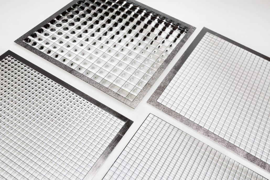 Louver and egg crate for plastic and fluorescent