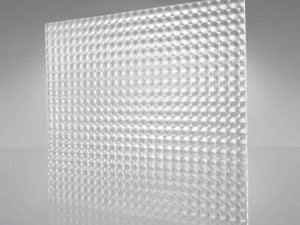 Clear Truss Shaped Prizzle Acrylic flat sheet