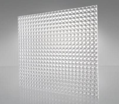 Clear Truss Shaped Prizzle Acrylic flat sheet