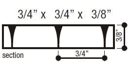 shallow parabolic louver diagram