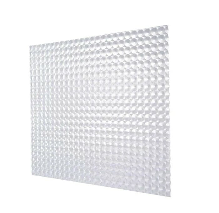 clear prism round light panel