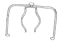 single light bulb clip for fluorescent tube lights broken or damaged