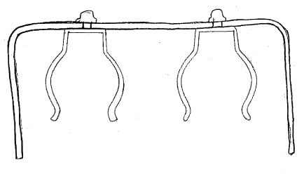 double light bulb clip for fluorescent tube lights broken or damaged