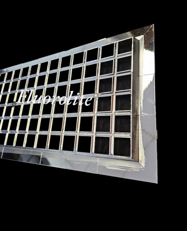 flange parabolic louver