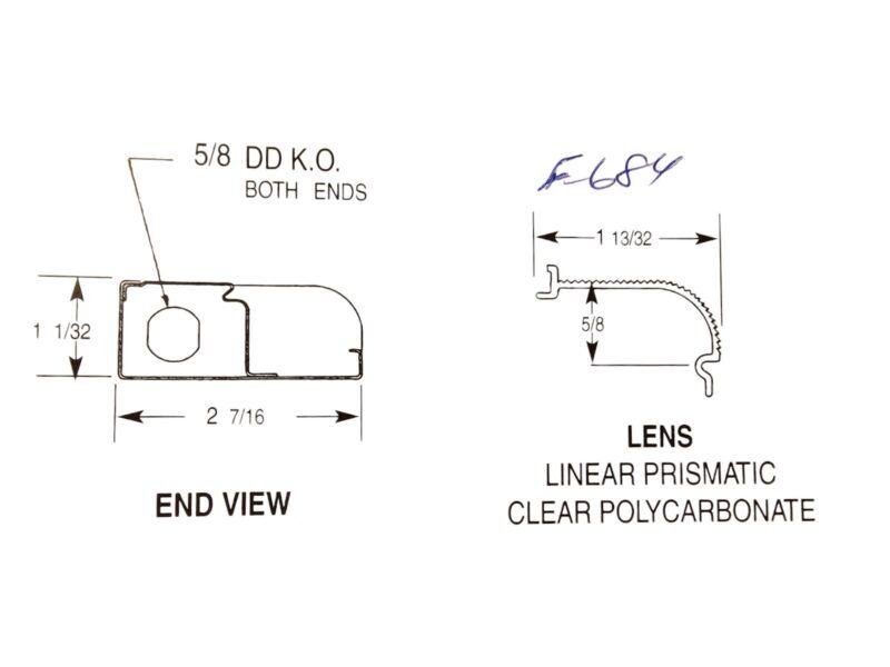 thumbnail image 2 of Fluorescent Under Cabinet Light Replacement Lens 2 of 13