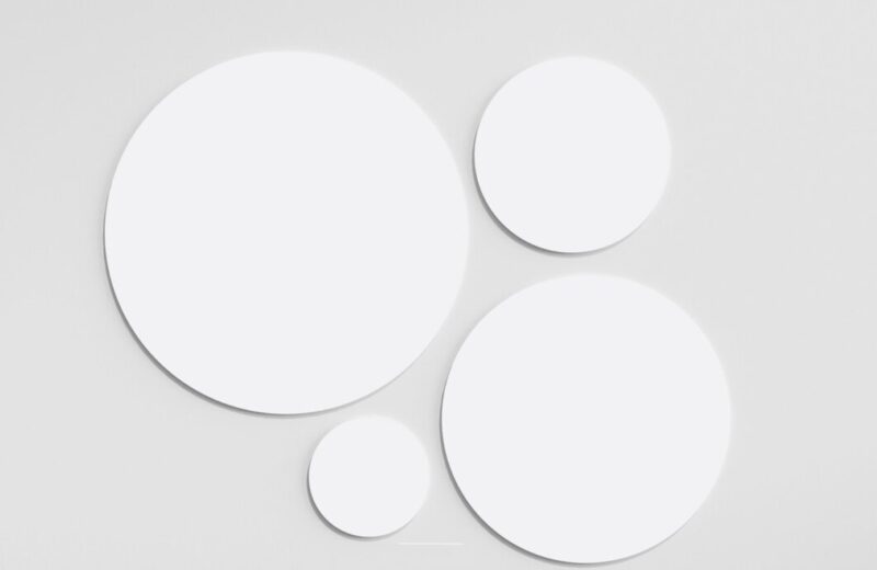 2447 white disc plexiglass