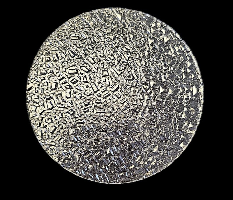 cracked ice round disc