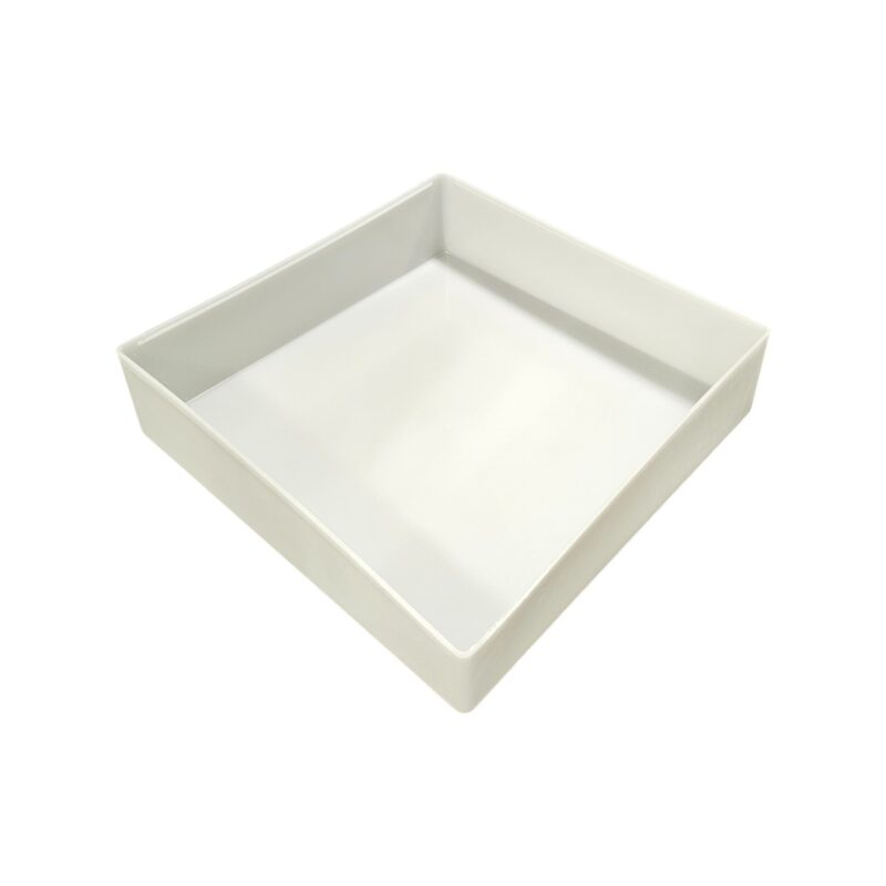 white polycarboante square light cover