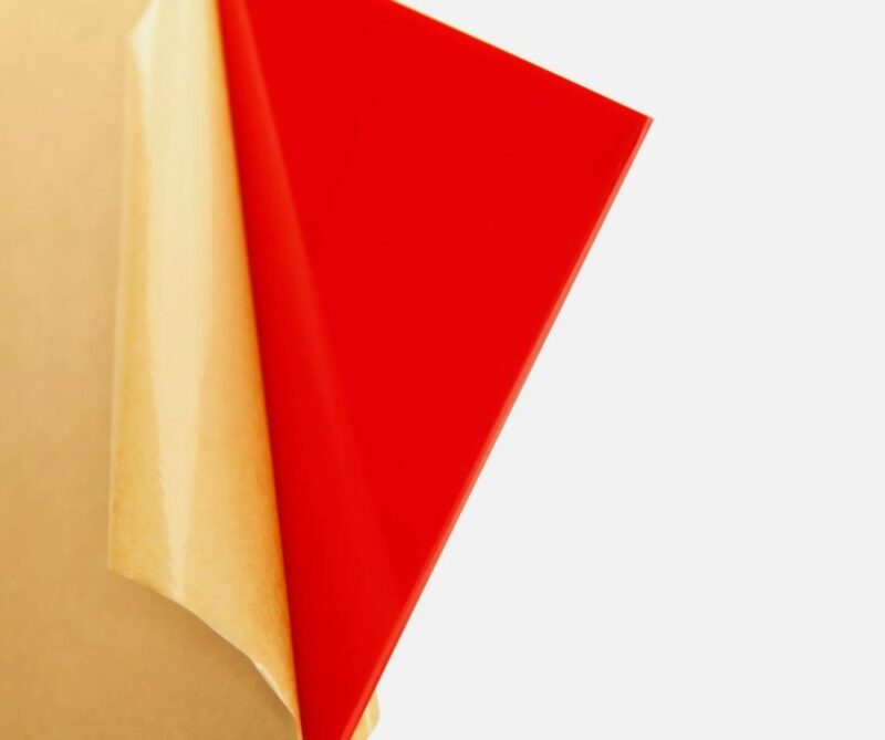 red 2157 acrylic plexiglass