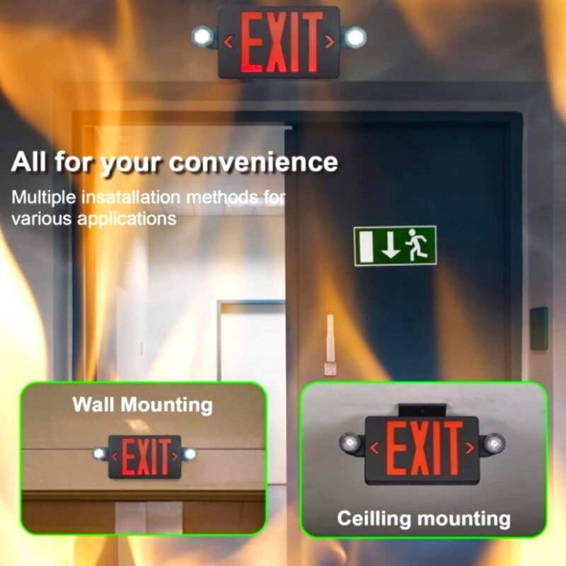 Exit sign combo LED Photoroom Photoroom