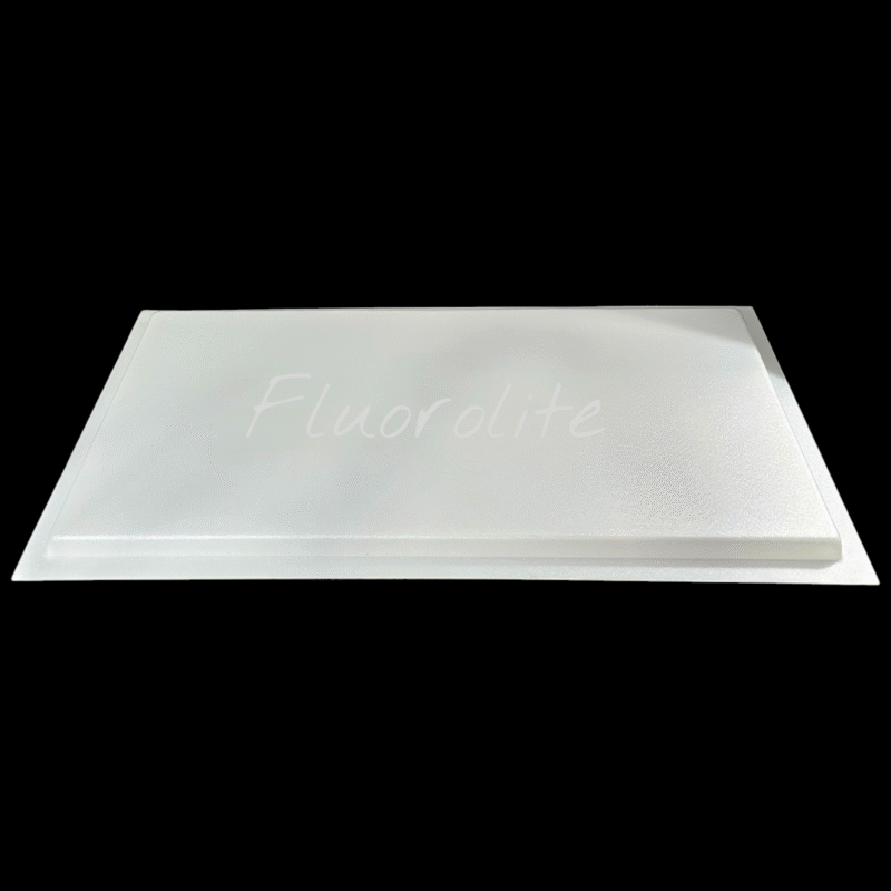 Fluorescent ceiling light replacement cover