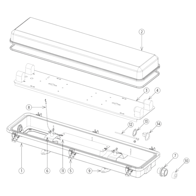 fixture cover vapor proof