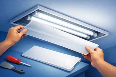 Fluorescent Light Lens Cover Replacement