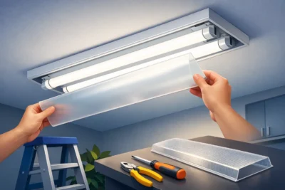 How to Replace Fluorescent Light Cover