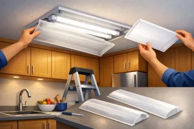Kitchen Fluorescent Light Cover Replacement